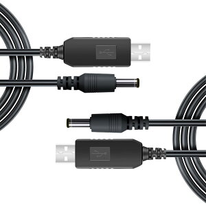 YACHUN USB DC P[u 5V 12V ϊdP[u 2{ DC vO Oa5.5mm a2.5mm(e2.1mm) dP[u dϊ 12v@/5V~jXs[J[/oCobe[/VK[\Pbg