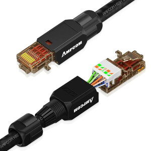 AMPCOM i6j Cat 6A RJ45 RlN^ LAN P[up rj-45 vO Hsv JԂp\ zȒP 8P8C(88c) UTP lbg[N 10Gbps PΉ c[t[ g ߐ܂h
