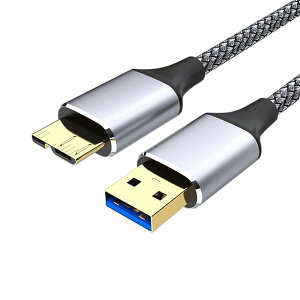 VanmAr USB3.0 MicroB USBP[u ^CvAIX - }CN^CvBIX 5Gbps f[^]P[u ϋv iC҂ OtHDD/SSD,Blu-ray,BDhCu,fW^Jp (1m)