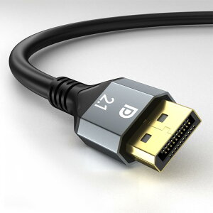 16K Displayport P[u 2.1KiyQ[~ODPP[uz16K@60Hz/8K@60Hz 4K@240Hz/165Hz/144HzCfBXvC|[g ő40GbpsnCXs[hAHDR/DSC / 1.2a / FreeSyncG-SyncȂǂɑΉ DP 2.1P[u (1M)