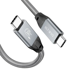 ULT-WIIQ Type C P[u 1.5m USB C to USB C P[u 20Gbpsf[^] 240W }[d 4K@144Hz fo PD3.1/QC4.0Ή USB C 3.2 Gen2x2WAUSB3.1/2.0 ʌ݊ MacBook/iPad Pro/SwitchType-C@Ή E-Marker