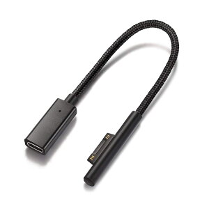 Sisyphy Surface to Type C PD �}���[�d�P�[�u�� 0.2m�A45w15v�ȏ��PD�A�_�v�^�[�K�v ���[ USB-C �P�[�u���K�v�AMicrosoft Surface Pro7/6/5/4/3 Go3/2/1�ASurface Laptop1/2/3/4�ASurface Book �Ή�