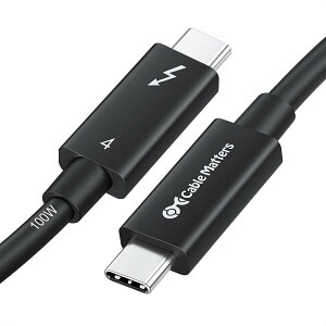 yIntel Thunderbolt F؎擾zCable Matters 40Gbps Thunderbolt 4 P[u 2m Active T_[{g 4 P[u 100W[d 8KrfI USB4/Thunderbolt 3/USB-CɑΉ