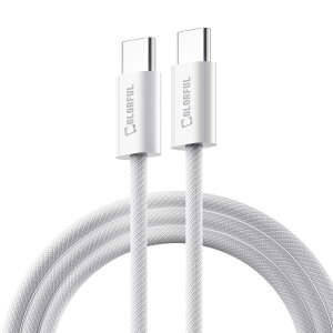 COLORFUL USB Type-C P[u iPhone 16 15 }[d PD QCΉ type-c to type-c 60W 3A } USB-C to USB-C [dP[u 1m őo60W f[^[ʐM ] iPhone 16Pro 15Pro Max P[u Galaxy Xperia AQUOS Switch iPad Pro An