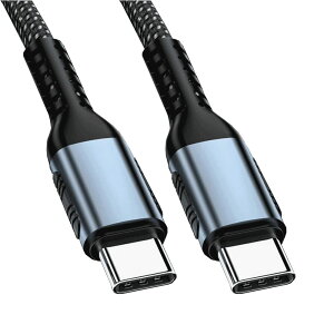 USB Type C P[u PDΉ100W/5A}[d Type c to Type c ^CvC [dP[u f[^] ϋviC҂ MacBook ProAiPad Pro/AirAiPad mini 6AXperiaAGalaxyAPixelType C@Ή(1.5m)