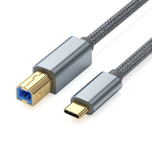 USB Type Cプリンター ケーブル 0.5m LpoieJun USB 2.0 Type C to USB 2.0 Bオス プリンターケーブルUSB C to Bプリンタケーブル スキャナーケーブルプリンターケーブル to USB C MIDIケーブル 高耐久性 ナイロン