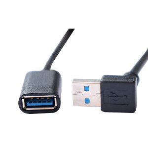 ViViSunyJCTs\zUSB 3.0 L^ E90°ϊP[u ^CvAIX- ^CvAX  5Gbps̃f[^][h USB 3.0 P[u (L(0.5M), Black)