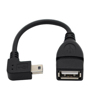 ViViSun�yJCT���������s�\�zUSB mini�ϊ��P�[�u�� USB(miniB)�I�X-USB(A)���X 90°L�^ �����ϊ��P�[�u�� OTG���\�t�� ����480Mbps�̃f�[�^�]���������[�h (0.25m��L)
