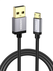 UGREEN Micro USBP[u ݑΖ }[d USB Android f[^] iCґg Micro USB Xperia PS4 Galaxy JΉ 0.5m