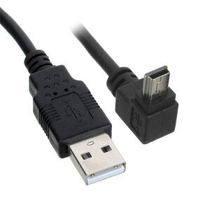ViViSunyJCTs\zUSB 2.0 ~jP[u USB(A)IX-USB(miniB)IX L^ E90°ϊP[u bLt 480Mbps̃f[^][h (0.5m L, ubN)