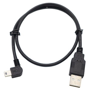 ViViSunyJCTs\zUSB 2.0 ~jP[u USB(A)IX-USB(miniB)IX L^ E90°ϊP[u bLt 480Mbps̃f[^][h (1.8m, EL)