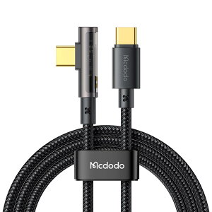 Mcdodo L^P[u 1.2m ϋv fh~ iC҂ 90xȂp̓ȏ[d PD60W }[d f[^] USB Type - C to USB Type - C@Ή (Type-C to Type-C Ή, 1.2m, ubN)