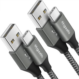 USB Type C P[uy0.9m 2{z}[d QC3.0 ^CvcP[ f[^] c^Cv ϋviCGalaxy S10 S9 A20 A21 NoteAXperiaAFireHD8 10 Plus FireMax11ASwitchAXiaomi, ̑Android USB-C@Ή