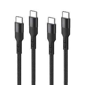 USB Type C ケーブル 2m 2本セットPopolier 【PD対応 60W急速充電】200cm 高耐久ナイロン スマートフォン、タブレット、ノートパソコンのタイプc機種に対応【ビデオ出力非対応】