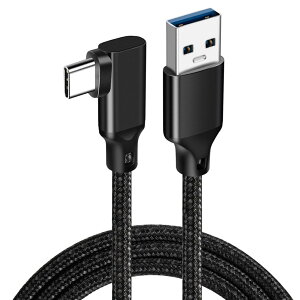 USB Type C �P�[�u�� L�� (�u���b�N, 1.5m) Suptopwxm (10Gbps �f�[�^�]�� /60W 3A�}���[�d)USB3.1 Gen2 �^�C�v c �P�[�u�� USB-A to USB-C ���ϋv�i�C�����҂݃X�}�[�g�t�H���E�^�u���b�g�E�Q�[���@�Ȃǂ�USB C�|