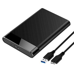 LUYING 2.5C` HDD P[X SSD P[X USB3.0ڑ 2.5C`HDDΉ 5Gbps]x 3TBeʂT|[g ȒPEiUSB A-MicroUSBP[utj