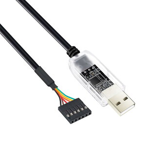 DTECH FTDI USB-TTLVAϊP[u 1.8m - 5V FT232RL 6s 2.54mmsb` XRlN^ UART Ro[^[ ݊ Windows 11/10/8/7 Linux Mac