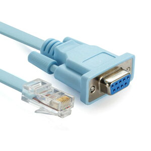 10Gtek �R���\�[���P�[�u�� RJ45�I�X to DB9 RS232���X �V���A���P�[�u�� �l�b�g���[�N �A�_�v�^�[ �R���o�[�^�[ Cisco�X�C�b�`���[�^�[�p 1.8m/5.94ft