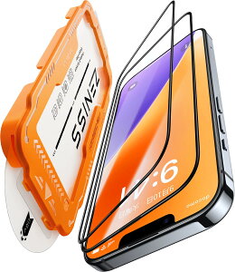 iphone 16e ガラスフィルム 【米軍規格航空材料&革新的なガイド枠】2枚セット いphone 16e ガラスフィルム 耐衝撃・硬度10H 全面保護 気泡レス iphone 16e フィルム 自動吸着 貼りやすい アイフォン16e