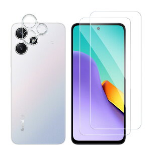 Xiaomi Redmi 12 5G 対応 ガラスフィルム(2枚入り)+カメラフィルム(1枚入り) 貼り付け簡単 気泡防止 強化ガラス シャオミ レッドミー 12 5G 用 液晶 保護フィルム 硬度9H 耐衝撃 飛散防止