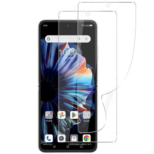 Gosento For nubia Flip 2 �t�B���� nubia Flip2 �S�ʕی�t�B���� ��K���X �����ߗ� �ϏՌ� �h�w�� ���� TPU�ی�t�B���� �C�A�[���S�ʕی�y2������z