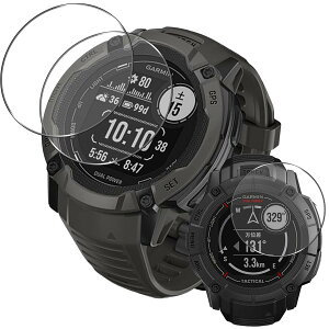 Ή Garmin Instinct 2X KXtB y3Zbg {Ɏqf z Garmin Instinct 2X Dual Power/Instinct 2X Dual Power Tactical Edition tB KX t یtB Jo[ P[X ȒP\t