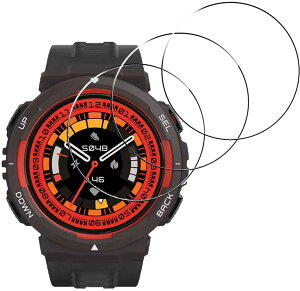 [3�Z�b�g]For Amazfit Active Edge �t�B���� �ی�t�B�����yZENGZOUZ�zAmazfit Active Edge �K���X�t�B���� �d�x9H ��t�ȒP �����z�� �w��h�~ �C�菝�h�~ �������� �����ߗ� Amazfit Active Edge �t���ی�t�B��