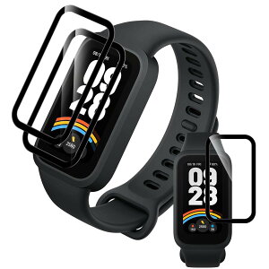 �Ή� Xiaomi Smart Band 9 Active �t�B���� �y3���Z�b�g �S�ʕی�z PET������ �Y�f�@�� 3D�Ȗ� �V���I�~ �X�}�[�g�o���h band 9 Active �t���ی�t�B���� �������� �����ߗ� ���h�~ �L�Y�C���@�\ �����z