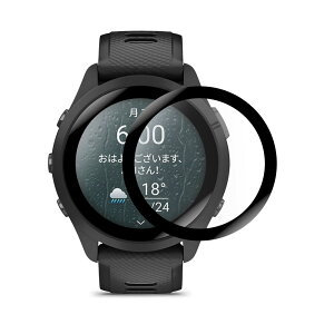 For �K�[�~�� (Garmin) Forerunner 265 �t�B���� 2���Z�b�g �K�[�~�� ���� 265 �t�B���� �S�ʕی� 3D���E���h�G�b�W���H PMMA�f�� 0.26mm �w��h�~ ���ߗ�99% ��U�h�~ �����z�� ���{���Ɏq�f�� Garmin Forer