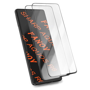 AQUOS R6 KXtB wFؑΉ y2Zbg z 3DȖ ANIX R6 SH-51B Ή ی tB Ɏq KX dx9H CA[ \tȒP Sʕی x {̘̂pȂ[