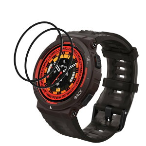 �y2���Z�b�g�z For Amazfit Active Edge �t�B���� Amazfit Active Edge 1.32�^ �ی� �t�B���� �ȖʑΉ� �yKibnco�z PMMA+PC���f�� 3D �ϏՌ� ��U�h�~ �w��h�~ �����ߗ� �h�o �C�A�[�� Active Edge �t�B����