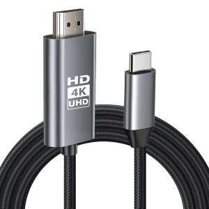 y4KΉz HDMI Type-C to Hdmi P[u HDM I ϊP[ u USB Type-C ϊA_v^[ hdm i P[ u 2M X}z er ~[O AV ڑ P[u j^[ iCbMac-Book/i-Pad Pro/Air/mini/i-Phone