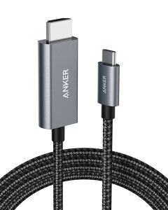 Anker ���ϋv�i�C���� USB-C & HDMI �P�[�u�� (1.8m �u���b�N)�y4K �Ή��zMacBook Pro/Air MacBook Air iPad Pro Galaxy ���̑�USB-C�@��Ή�