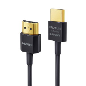 DIGIFORCE HDMI �X���� �P�[�u�� 0.9m ARC �Ή� 4K × 2K �Ή� �y HDMI 2.0 �F�ؕi �z �u���b�N