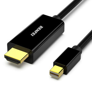 BENFEI Mini DisplayPort - HDMI P[uA0.9m Mini DP - HDMI P[u (Thunderbolt ݊) MacBook Air/ProASurface Pro/DockAj^[AvWFN^[pcc