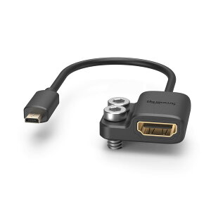 SmallRig Micro HDMI-D to HDMI-A�ϊ��A�_�v�^�[ Micro HDMI-DM�i�I�X�j �� HDMI-AF�i���X�j�A�_�v�^�[�P�[�u�� A7R IV & A7RIII & A7III & A7II & A7RII, X-T2 & X-T3�ȂǑΉ� 14cm 4K@60HZ-3021