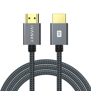 HDMI P[u2.1y4.5M/8K60HzziVANKY 8K HDMI2.1Ki PS5/PS4/3,Xbox, Nintendo Switch, Apple TV, Fire TVȂǓKp 48Gbps 8K60Hz/4K120Hz/HDR/3D/C[TlbgΉ er nCXs[hv~A