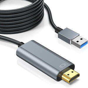 USB HDMI ϊP[u 1.8M hCo[ usbfBXvCP[u 5Gbps` USB 3.0 (IX) -> HDMI (IX) HD 1080PfBXvCP[u o Ή Windows XP 7/8/10/11Ή o Rp