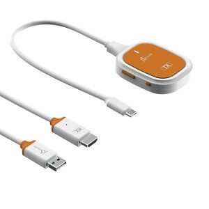 j5create ワイヤレス USB-C to HDMI 送受信着セット HDCP対応 無線距離30m 5GHz プラグ&プレイ 設定不要 1080p 有料コンテンツ視聴可能 大画面ミラーリング 複製モード 拡張モード対応 会議室/教室/自宅