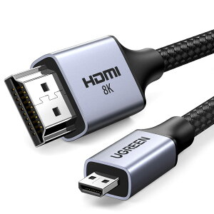 UGREEN 8K }CNhdmiP[u hdmi Micro hdmi ϊ hdmi2.1Ki 48Gbps 8K@60Hz 4K@120hz Dynamic HDR eARC 3D Dolby er J GoPro Raspberry Pi 4 Sony NikonJɓKp 1M