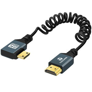 Thsucords 8K p L^ ~j HDMI to HDMI RCP[uA 90x HDMI to Mini HDMI IX-IX XpCR[h 8K@60Hz 4K@120Hz 48Gbps Nikon/Canon fW^჌tJAJR[_[Am[gp\RA^