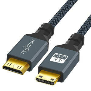 Twozoh Mini HDMI to Mini HDMI P[u 0.3M (HDMI^CvC-HDMI^CvC) 4K 60HzAHDMI ~j to HDMI~j P[u Kis