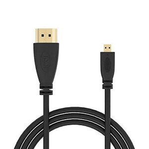Rosebe Micro-HDMI To Mini HDMI ϊ P[u ubN 4k Ver 1.4Aer TV fWJ rfI ANV J ~jHDMI}CNHDMIP[u (1.8M)