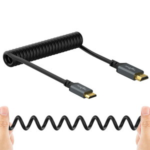 Twozoh Mini HDMI to HDMIϊP[u HDMI^CvAIX - HDMI^CvC(Mini)IX f[^` HDMI~j Lk߉\ 30CM(150CMΉ)