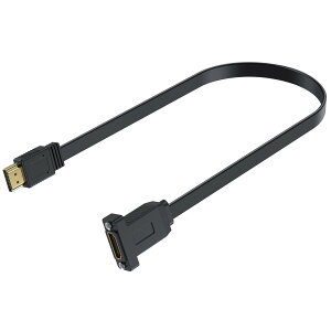 Poyiccot 4K HDMI �����P�[�u���AHDMI �t���b�g�P�[�u�� ���^ ���^ �AHDMI 2.0 �����R�[�h�yHDMI �I�X-���X�z �����^�X����HDMI�R�[�h�A HDMI �����R�[�h�p�l���}�E���g�v���O�t�� TV Xbox �Ή�(50cm)