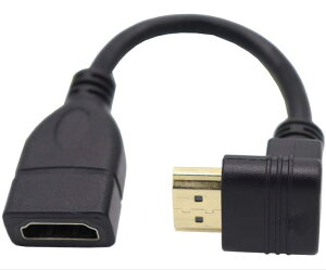 ViViSunHDMI �����P�[�u�� �n�C�X�s�[�h �I�X-���X �����b�L�[�q 90°L�^ �y2�{�zHDMI�^�C�vA �I�X- HDMI�^�C�vA ���X (��L 0.15m 2�{��, Black)