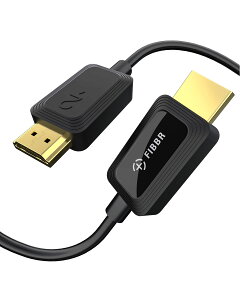 FIBBR 8K HDMI 2.1 光ファイバーケーブル (2M),48Gbps超高速アクティブ光HDMIケーブル 8K@60Hz、4K@120Hz/144Hz eARC HDR HDCP 2.2 および 2.3 をサポート,4K 8K HDTV/グラフィックカード/PS5/PS4/Xbox/Blu-rayプレーヤー
