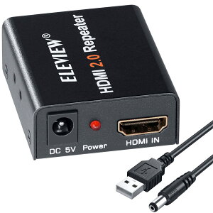 ELEVIEW HDMI 2.0 s[^[ HDMIP[u/pA_v^[ HDCP2.2 18Gbps 4K(60Hz)/30m 1080P(60Hz)/60m܂ŉ\ hdmiu[X^[ M USBOd EHD-612N