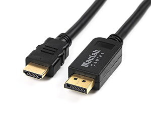 MacLab. Displayport HDMI ϊ P[u 1.8m ubN fBXvC|[g DP IX ۏ t bL ̐^HDMI RlN^ Sdl  pbVu^Cv A_v^ vO t fA