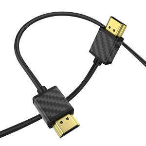 SOEYBAE HDMIケーブル 3 M 1本入り 極細HDMI 2.0 ケーブル、18Gbps対応.柔らかく、ウルトラスリムでフレキシブルなデザインの高速HDMIケーブルです.4K@60Hz、2160p、1080p、HDR、HDCP、3Dに対応しており、取